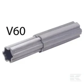 Profilrør innvendig V60 Ø inn: 41,2 Ø ut: 50,2x4,5 mm L: 1,065 m Comer